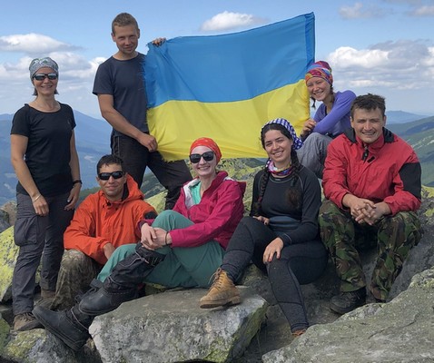 The hike is dedicated to the Independence Day of Ukraine