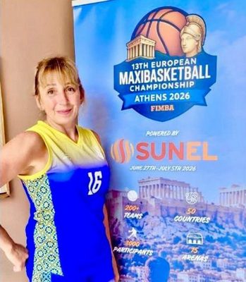 Elena Tserkovna took part in the European Maxi-Basketball Championship